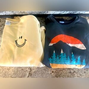 2 crew neck women’s sweatshirts